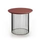 Table d'appoint IDRA Ø 55 cm laquée Kendo, piétement noir et plateau tuile