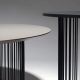Table d'appoint IDRA Ø 45 cm laquée Kendo piétement noir et plateau ardoise et table basse IDRA