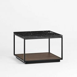 Table d'appoint RITA LITE carrée h 50 cm plateau Marbre Kendo
