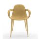 Fauteuil COUTURE pieds bois Enrico Pellizzoni, pieds Frêne naturel, cuir Carioca