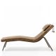 Chaise longue DAYBED Cuir ancien Argila Enrico Pellizzoni