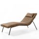 Chaise longue DAYBED Cuir ancien Argila Enrico Pellizzoni