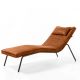 Chaise longue DAYBED Cuir ancien Bulgaro Enrico Pellizzoni