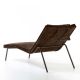 Chaise longue DAYBED Cuir ancien Choco Enrico Pellizzoni