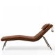 Chaise longue DAYBED Cuir ancien Terra Enrico Pellizzoni