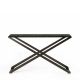 Console CROSSOVER plateau marbre noir Marquinia Enrico Pellizzoni