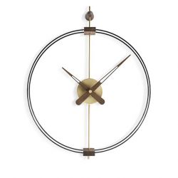 Horloge murale MICRO BARCELONA Nomon, finition laiton poli