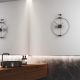 Horloge murale MICRO BARCELONA Nomon, finition graphite