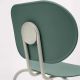 Chaise HARI empilables polypropylène Ondarreta, pieds gris soie et assise vert cantabrique