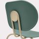 Chaise HARI empilables polypropylène Ondarreta, pieds lin et assise vert cantabrique