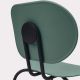 Chaise HARI empilables polypropylène Ondarreta, pieds noir et assise vert cantabrique