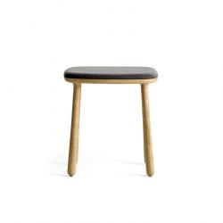 Tabouret CUBA chêne naturel, habillage tissu Addinterior