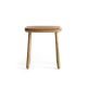 Tabouret CUBA chêne naturel, habillage cuir Addinterior