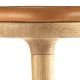 Détail finition tabouret CUBA chêne naturel, habillage cuir AddinteriorTabouret  CUBA Addinterior