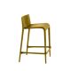 Chaise de bar jaune curry NASSAU 537 Metalmobil, hauteur d'assise 66 cm