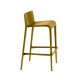 Chaise de bar jaune curry NASSAU 537 Metalmobil, hauteur d'assise 76 cm