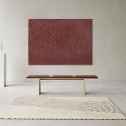 Tapis VELASCA Punt , coloris bordeaux et lait