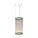 Suspension cylindrique ARRAY Ø37 cm Vibia, hauteur 73 cm, coloris beige