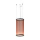 Suspension cylindrique ARRAY Ø37 cm Vibia, hauteur 73 cm, coloris terre rouge