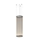 Suspension cylindrique ARRAY Ø37 cm Vibia, hauteur 113 cm, coloris beige