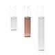 Suspension cylindrique ARRAY Ø37 cm Vibia, hauteur 113 cm, coloris terre rouge