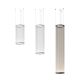 Suspension cylindrique ARRAY Ø37 cm Vibia, hauteur 193 cm, coloris beige