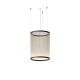 Suspension cylindrique ARRAY Ø55 cm Vibia, h 73 cm, coloris beige