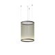 Suspension cylindrique ARRAY Ø55 cm Vibia, h 73 cm, coloris vert 