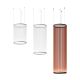 Suspension cylindrique ARRAY Ø55 cm Vibia, h 193 cm, coloris terre rouge