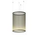 Suspension cylindrique ARRAY Ø 83 cm, h 113 cm, coloris vert Vibia