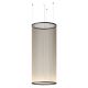 Suspension cylindrique ARRAY Ø 83 cm, h 193 cm, coloris beige Vibia