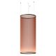 Suspension cylindrique ARRAY Ø 83 cm, h 193 cm, coloris terre rouge Vibia