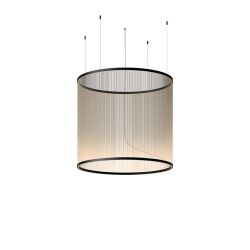 Suspension cylindrique ARRAY Ø 124 cm Vibia, h 113 cm, coloris beige