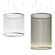 Suspension cylindrique ARRAY Ø 124 cm Vibia, h 193 cm, coloris vert