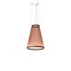 Suspension conique ARRAY Ø55 cm Vibia, H 70 cm coloris terre rouge 