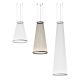 Suspension conique ARRAY Ø55 cm Vibia, H 113 cm coloris beige 