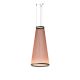 Suspension conique ARRAY Ø55 cm Vibia, H 113 cm coloris terre rouge 