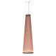 Suspension conique ARRAY Ø55 cm Vibia, H 193 cm coloris terre rouge 