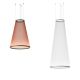 Suspension conique ARRAY Ø 83 cm Vibia, H 113 cm, coloris terre rouge