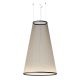 Suspension conique ARRAY Ø 124 cm Vibia, H 190 cm coloris beige