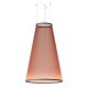 Suspension conique ARRAY Ø 124 cm Vibia, H 190 cm coloris terre rouge