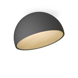 Plafonnier hémisphérique incliné DUO Vibia, Ø 70 cm, coloris graphite