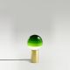 Lampe de table DIPPING LIGHT Marset, pied laiton brossé, verre vert