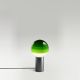 Lampe de table DIPPING LIGHT Marset, pied graphite, verre vert