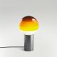 Lampe de table DIPPING LIGHT S Marset, pieds garphite, verre ambre