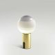 Lampe Baladeuse DIPPING LIGHT Marset laiton brossé, blanc