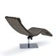 Chaise longue CASANOVA Cattelan Italia, pied inox et argile 