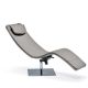 Chaise longue CASANOVA Cattelan Italia, pied inox et canova 