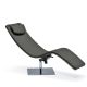 Chaise longue CASANOVA Cattelan Italia, pied inox et cemento 