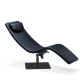 Chaise longue CASANOVA Cattelan Italia, pied gaufré noir et noir 